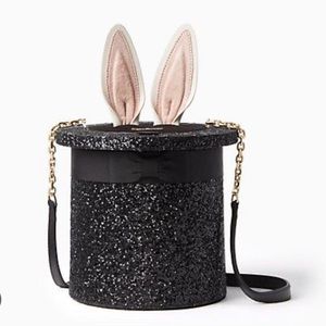 Kate Spade rabbit top hat black bag